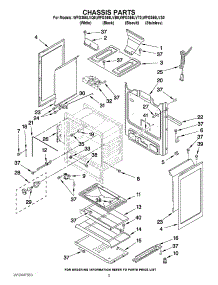 04 - Chassis Parts parts for Whirlpool Range WFG366LVB0 from AppliancePartsPros.com