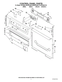 02 - Control Panel Parts parts for Whirlpool Range WFG366LVS0 from AppliancePartsPros.com