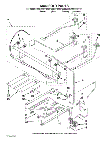 03 - Manifold Parts parts for Whirlpool Range WFG366LVS0 from AppliancePartsPros.com