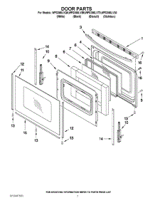 05 - Door Parts parts for Whirlpool Range WFG366LVS0 from AppliancePartsPros.com
