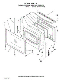 05 - Door Parts parts for Whirlpool Range WFG371LVQ3 from AppliancePartsPros.com
