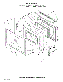 05 - Door Parts parts for Whirlpool Range WFG381LVB3 from AppliancePartsPros.com