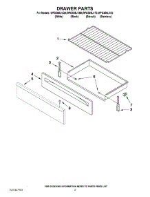 06 - Drawer Parts parts for Whirlpool Range WFG366LVS0 from AppliancePartsPros.com