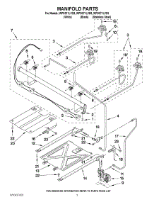 03 - Manifold Parts parts for Whirlpool Range WFG371LVS3 from AppliancePartsPros.com