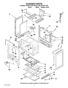 04 - Chassis Parts parts for Whirlpool Range WFG371LVS3 from AppliancePartsPros.com