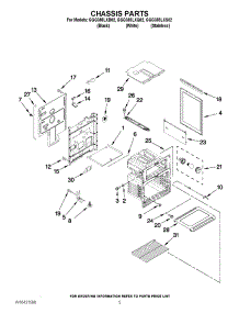 04 - Chassis Parts parts for Whirlpool Range GGG388LXS02 from AppliancePartsPros.com