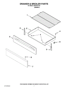 05 - Drawer & Broiler Parts parts for Whirlpool Range GFG474LVS1 from AppliancePartsPros.com
