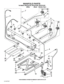 03 - Manifold Parts parts for Whirlpool Range WFG374LVB3 from AppliancePartsPros.com