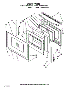 05 - Door Parts parts for Whirlpool Range WFG374LVS3 from AppliancePartsPros.com