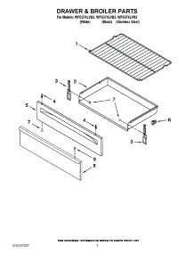 06 - Drawer & Broiler Parts parts for Whirlpool Range WFG374LVS3 from AppliancePartsPros.com