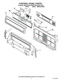 02 - Control Panel Parts parts for Whirlpool Range GFG471LVQ3 from AppliancePartsPros.com