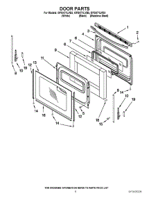06 - Door Parts parts for Whirlpool Range GFG471LVS3 from AppliancePartsPros.com