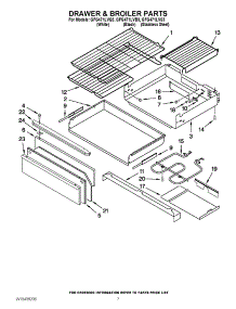 05 - Drawer & Broiler Parts parts for Whirlpool Range GFG471LVB3 from AppliancePartsPros.com