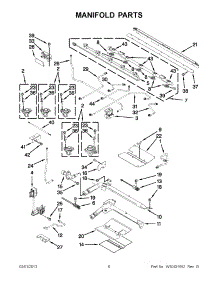 03 - Manifold Parts parts for Whirlpool Range GGG390LXB02 from AppliancePartsPros.com
