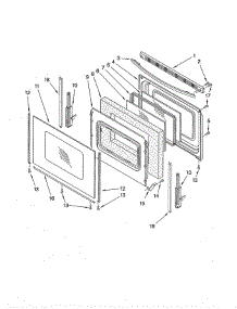 Door parts for Whirlpool Range SF362LXTY2 from AppliancePartsPros.com
