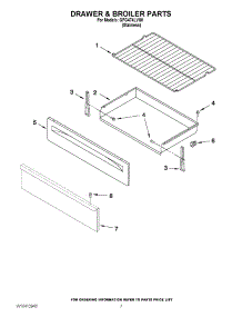 05 - Drawer & Broiler Parts parts for Whirlpool Range GFG474LVS0 from AppliancePartsPros.com