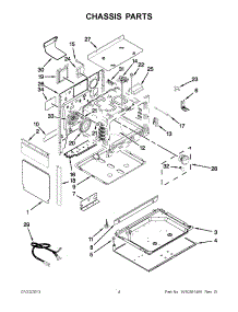 02 - Chassis Parts parts for Whirlpool Range GW399LXUS05 from AppliancePartsPros.com