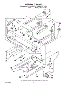 03 - Manifold Parts parts for Whirlpool Range GFG471LVB2 from AppliancePartsPros.com