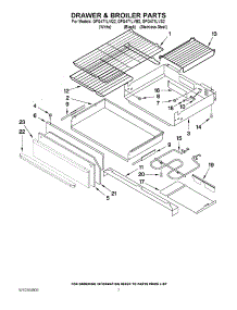 05 - Drawer & Broiler Parts parts for Whirlpool Range GFG471LVB2 from AppliancePartsPros.com
