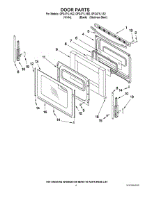 06 - Door Parts parts for Whirlpool Range GFG471LVB2 from AppliancePartsPros.com