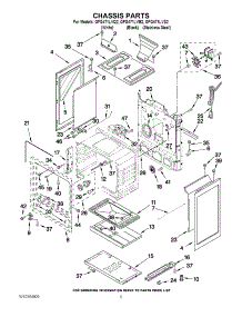 04 - Chassis Parts parts for Whirlpool Range GFG471LVS2 from AppliancePartsPros.com