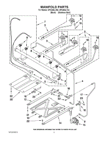 03 - Manifold Parts parts for Whirlpool Range GFG464LVB2 from AppliancePartsPros.com