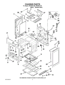04 - Chassis Parts parts for Whirlpool Range GFG464LVB2 from AppliancePartsPros.com