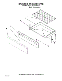 05 - Drawer & Broiler Parts parts for Whirlpool Range GFG464LVB2 from AppliancePartsPros.com