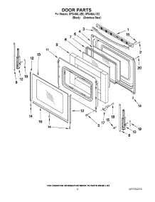 06 - Door Parts parts for Whirlpool Range GFG464LVS2 from AppliancePartsPros.com