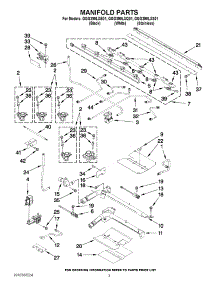 03 - Manifold Parts parts for Whirlpool Range GGG390LXB01 from AppliancePartsPros.com