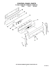 02 - Control Panel Parts parts for Whirlpool Range GGE388LXQ01 from AppliancePartsPros.com