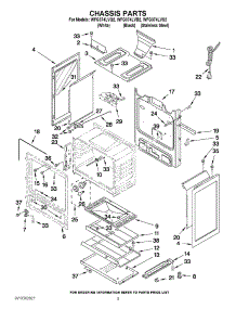 04 - Chassis Parts parts for Whirlpool Range WFG374LVQ2 from AppliancePartsPros.com
