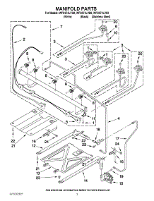 03 - Manifold Parts parts for Whirlpool Range WFG374LVS2 from AppliancePartsPros.com