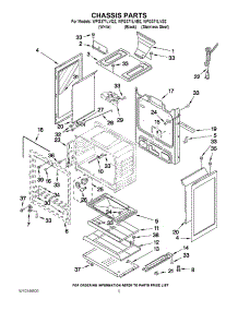 04 - Chassis Parts parts for Whirlpool Range WFG371LVS2 from AppliancePartsPros.com