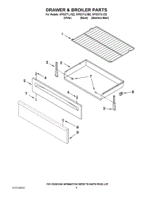 06 - Drawer & Broiler Parts parts for Whirlpool Range WFG371LVQ2 from AppliancePartsPros.com