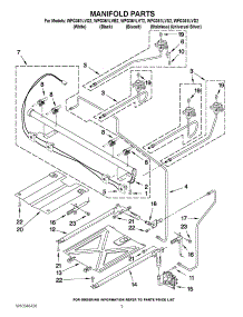 03 - Manifold Parts parts for Whirlpool Range WFG361LVB2 from AppliancePartsPros.com