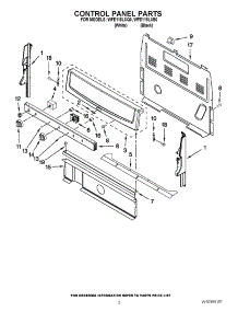 02 - Control Panel Parts parts for Whirlpool Range WFE115LXQ0 from AppliancePartsPros.com