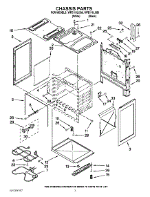 03 - Chassis Parts parts for Whirlpool Range WFE115LXB0 from AppliancePartsPros.com