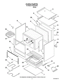 02 - Oven Parts parts for Whirlpool Range RF3010XEW2 from AppliancePartsPros.com