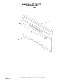 04 - Backguard Parts parts for Whirlpool Range RF3010XEW2 from AppliancePartsPros.com