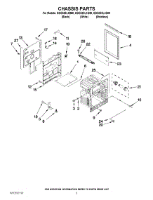 04 - Chassis Parts parts for Whirlpool Range GGG388LXB00 from AppliancePartsPros.com