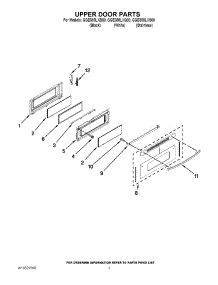 04 - Upper Door Parts parts for Whirlpool Range GGE388LXS00 from AppliancePartsPros.com