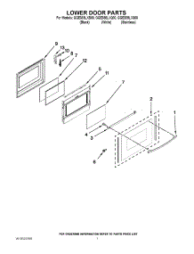 05 - Lower Door Parts parts for Whirlpool Range GGE388LXS00 from AppliancePartsPros.com