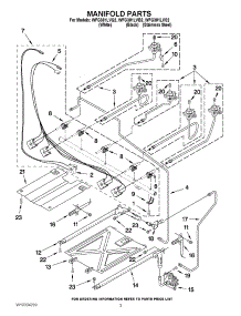 03 - Manifold Parts parts for Whirlpool Range WFG381LVB2 from AppliancePartsPros.com