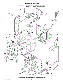 04 - Chassis Parts parts for Whirlpool Range WFG381LVQ2 from AppliancePartsPros.com