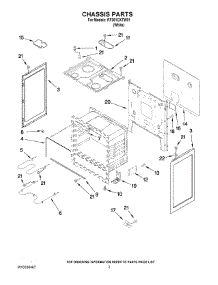 03 - Chassis Parts parts for Whirlpool Range RF301OXTW01 from AppliancePartsPros.com