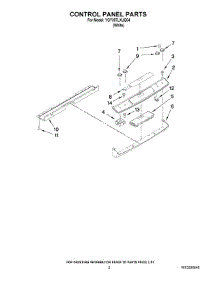 02 - Control Panel Parts parts for Whirlpool Range YGY397LXUQ04 from AppliancePartsPros.com