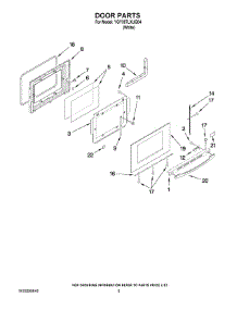 04 - Door Parts parts for Whirlpool Range YGY397LXUQ04 from AppliancePartsPros.com
