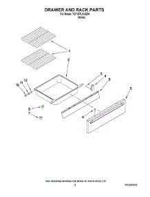 05 - Drawer And Rack Parts parts for Whirlpool Range YGY397LXUQ04 from AppliancePartsPros.com