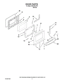 04 - Door Parts parts for Whirlpool Range WDE150LVT01C from AppliancePartsPros.com